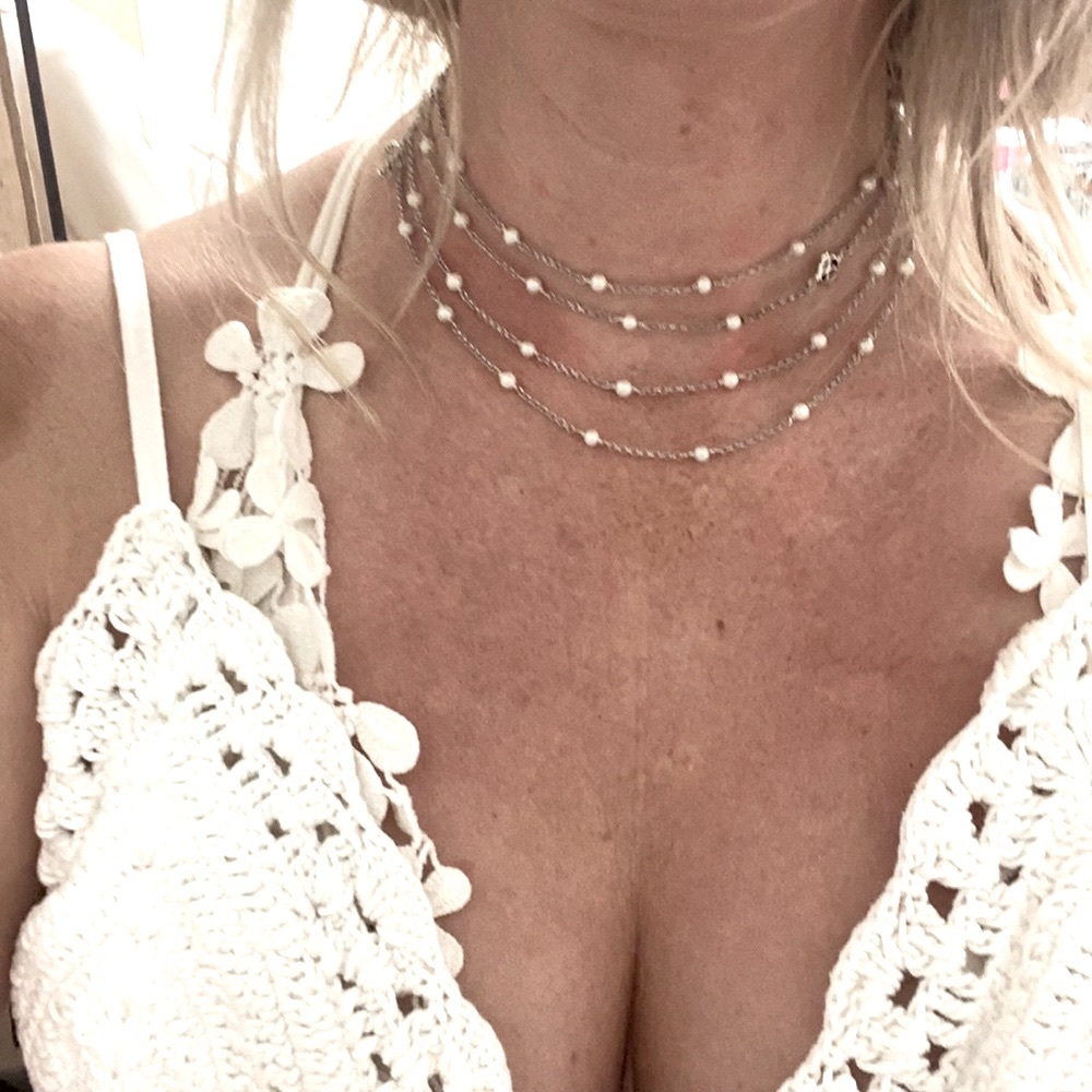 EUC David Yurman Pearl Station Necklace, 60” - Picture 4 of 13